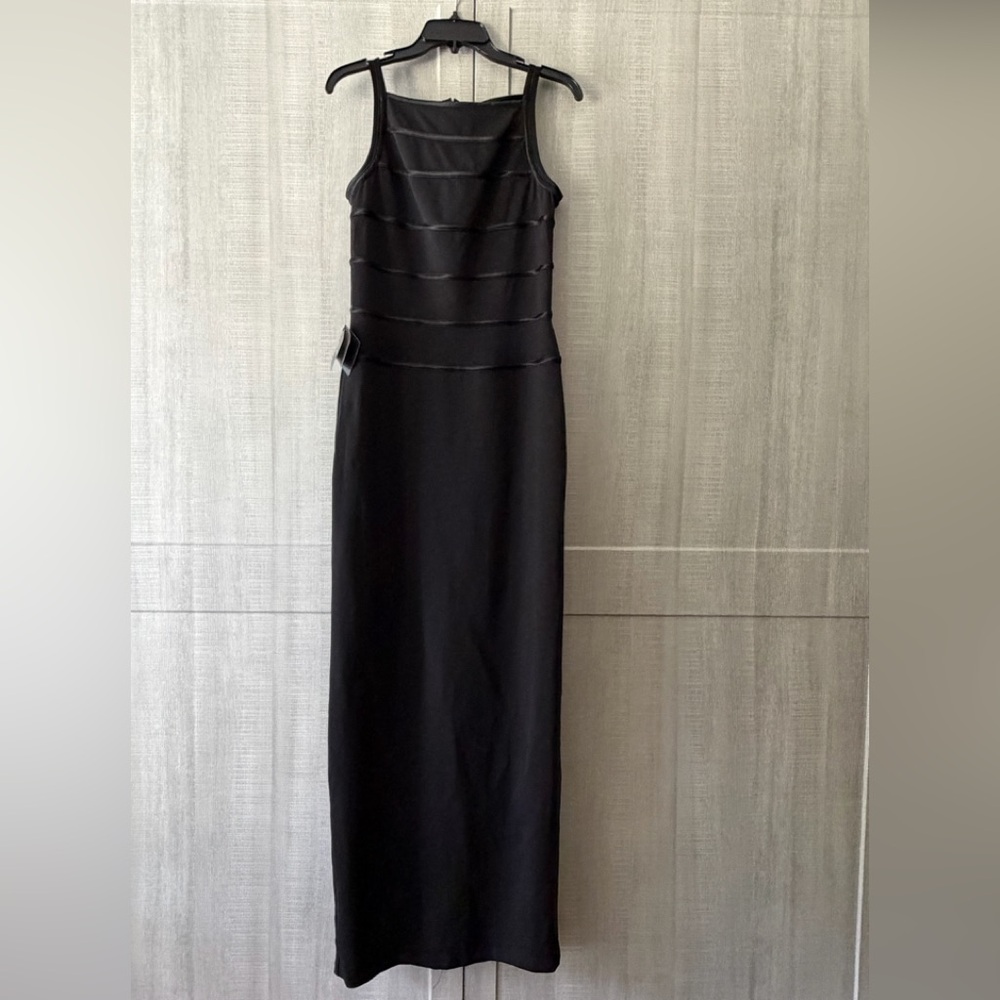 White House Black Market Black Sleeveless Tall Elegant Maxi Dress
